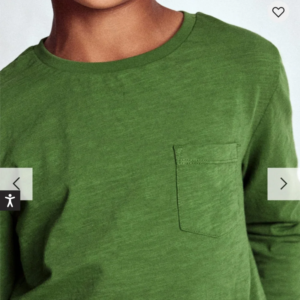 NIP Kids MINI BODEN Everyday Long Sleeve T-shirt Broccoli Green Size 9-10yr
